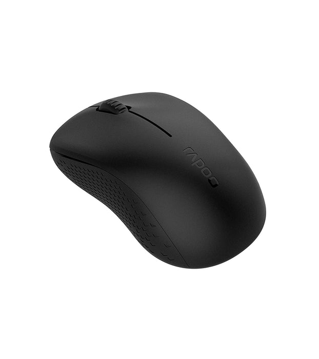 RAPOO M20 Wireless Mouse , 2.4 GHz with USB Nano Receiver, Optical Tracking, Ambidextrous, PC/Mac/Laptop - Black