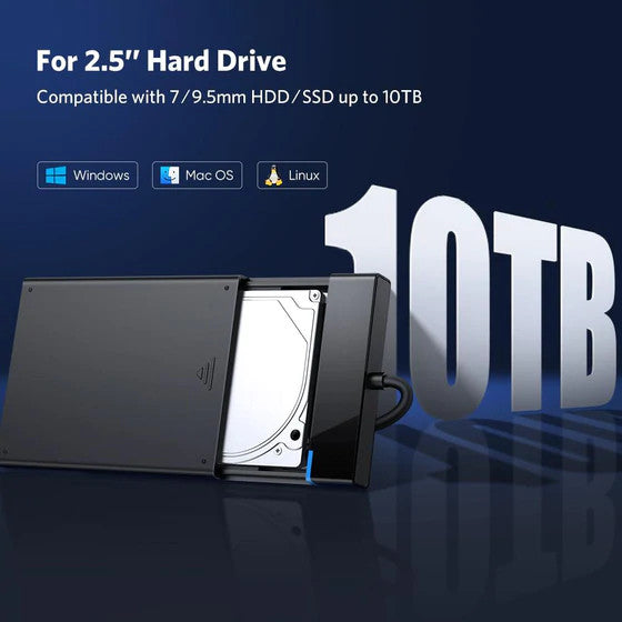 UGREEN 30847 Hard Drive Enclosure 2.5 inch, External USB 3.0 Hard Disk Case SATA HDD Caddy, 5Gbps UASP Supported