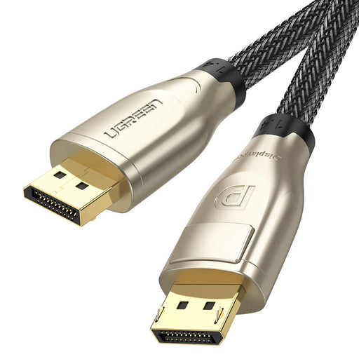 UGREEN 60844, 1.4 DP M/M Round Cable Zinc Alloy Shell with Braided 3m (Gold)