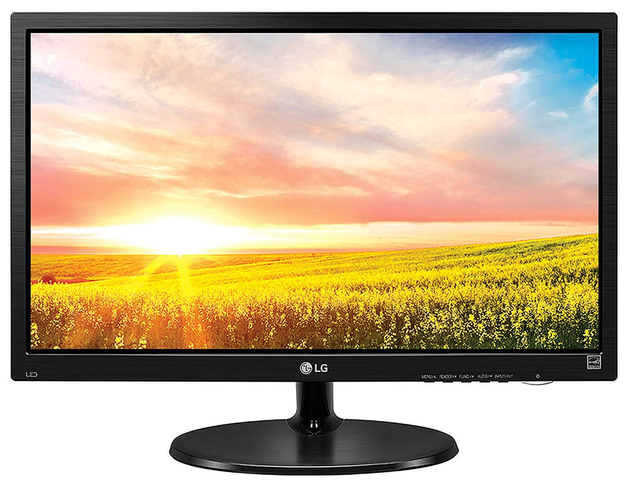 LG 49.53 cm (19.5") HD (1366 x 768) TN Panel Monitor with HDMI & VGA Port, Wall Mount, 3 Year Warranty - 20M39H (Black)