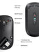 UGREEN 90373 Wireless 2.4G Slim Silent Computer Mouse With 4000 DPI, USB Cordless Mouse with 18-Month Battery Life (Gray)