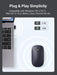 UGREEN 90373 Wireless 2.4G Slim Silent Computer Mouse With 4000 DPI, USB Cordless Mouse with 18-Month Battery Life (Gray)
