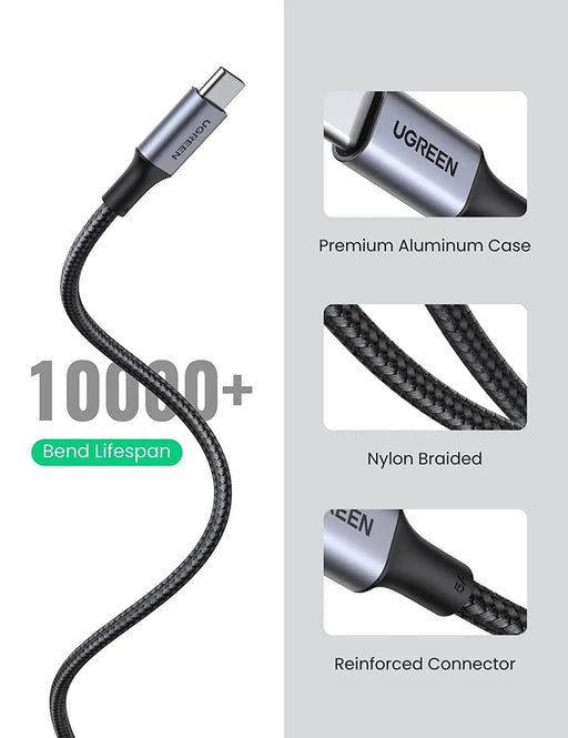 UGREEN 70427 USB Type C To C 100W Power Delivery PD Charging Cord for MacBook Pro, Samsung Note 10 (3FT)