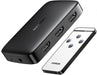 UGREEN 80125 4K HDMI Switch,3 in 1 Out HDMI Switcher Splitter Box with IR Remote Control Support 4k@30Hz 3D HD1080P