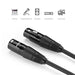 UGREEN 20712 Balanced XLR 3 Pin Cannon Male To Female Microphone Extension Audio Cable 5M - Black