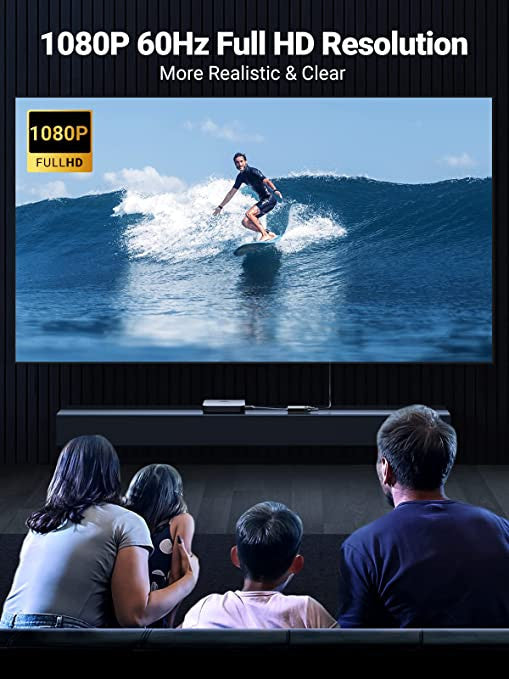 UGREEN 40248 Active HDMI To VGA Adapter Converter With 3.5mm Audio Jack Upto 1920*1080@60Hz, Black