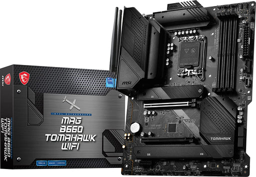 MSI MAG B660 Tomahawk WIFI Motherboard (Intel Socket 1700/ 12th Generation Core Series CPU/Max 128GB DDR5 6200MHz Memory)