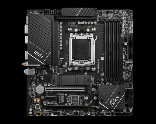 MSI Pro B650M-A WIFI Motherboard (AMD Socket AM5/Ryzen 7000 Series CPU/Max 128GB DDR5 6400MHz Memory)