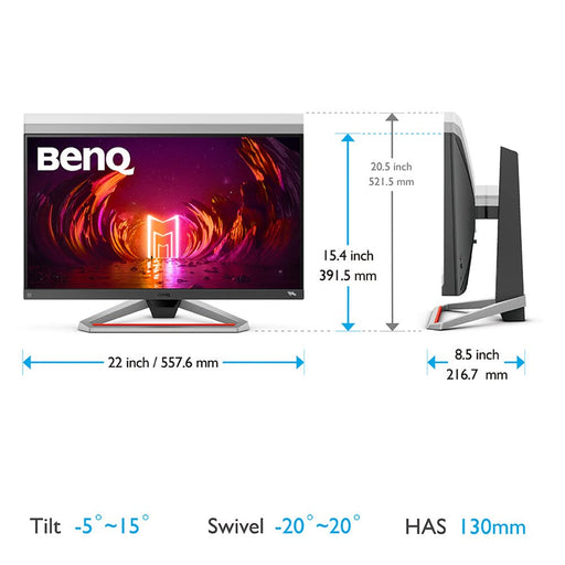 BenQ MOBIUZ EX2510S - 24.5" 99% sRGB Gaming Monitor(AMD FreeSync,HDR 400nits,1ms Rst,165Hz,FHD,IPS,HDMI,DP)