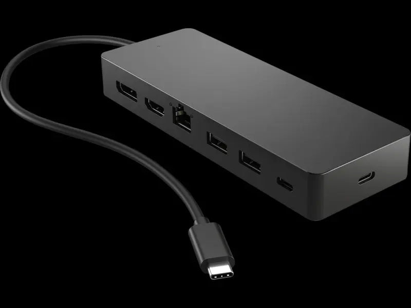 Usb Multi Dock HP Travel USB-C Multi port Hub Docking Station USB-C and RJ-45 port ...