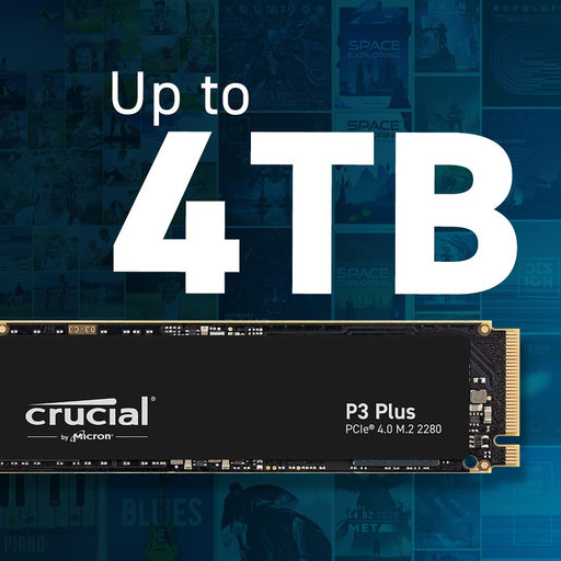 Crucial P3 Plus 500GB PCIe 4.0 3D NAND NVMe M.2 SSD,5000MB/s-CT500P3PSSD8