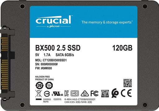Crucial BX500 120GB 3D NAND SATA 2.5-Inch Internal SSD,CT120BX500SSD1Z