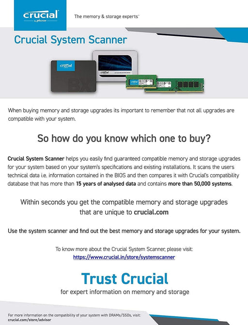 Crucial Basics 4GB DDR4 1.2v 2666Mhz CL19 UDIMM RAM For Desktop,Green(‎CB4GU2666)