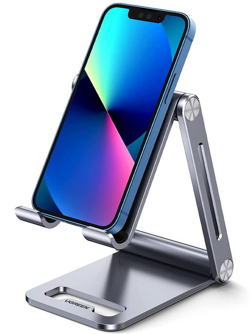 UGREEN 80708 Adjustable Tabletop Aluminum Cell Phone Stand Holder (Space Gray)