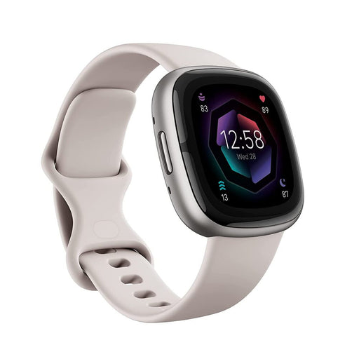 Fitbit Sense 2 Health & Fitness Watch(Lunar White / Platinum Aluminum)FB521SRWT-FRCJK