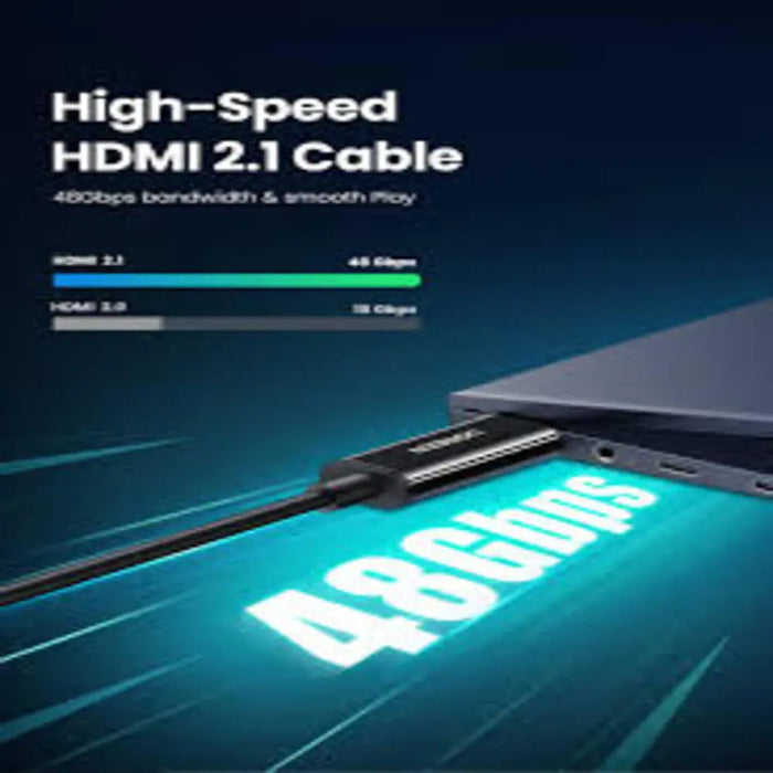 UGREEN 60312 8K@60Hz HDMI 2.1 M/M Fiber Optic Cable(Black,25m)