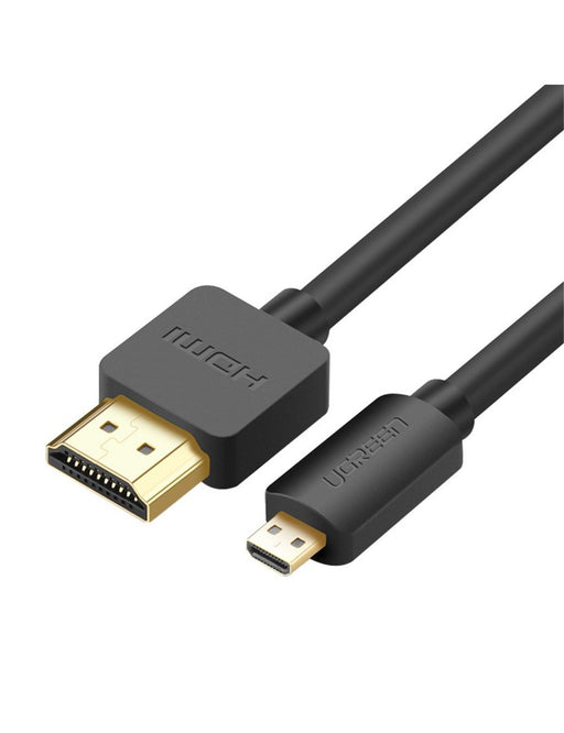 Ugreen 30102 4K Micro HDMI To HDMI Male To Male Cable,1.5m(Black)