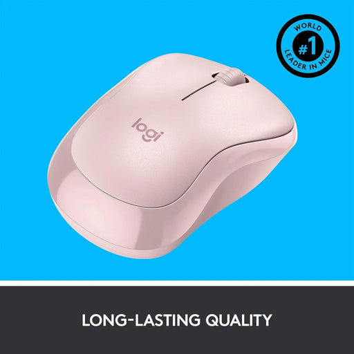 Logitech M221 2.4GHz Wireless Silent Optical Mouse With USB Mini Receiver-Rose(Open Box)