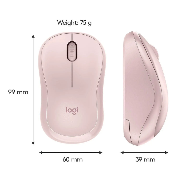 Logitech M221 2.4GHz Wireless Silent Optical Mouse With USB Mini Receiver-Rose(Open Box)