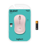 Logitech M221 2.4GHz Wireless Silent Optical Mouse With USB Mini Receiver-Rose(Open Box)