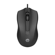 HP 100 Wired Optical Mouse 1600 DPI 3Y Warraty 3 Handy Buttons-Black(Open Box)