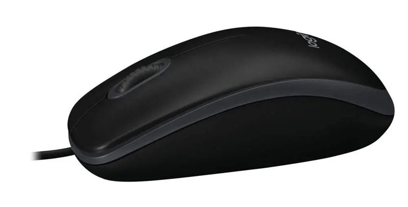 Logitech B100 Full Size Corded USB Wired Mouse 800Dpi 3Y Warranty-Black(Open Box)