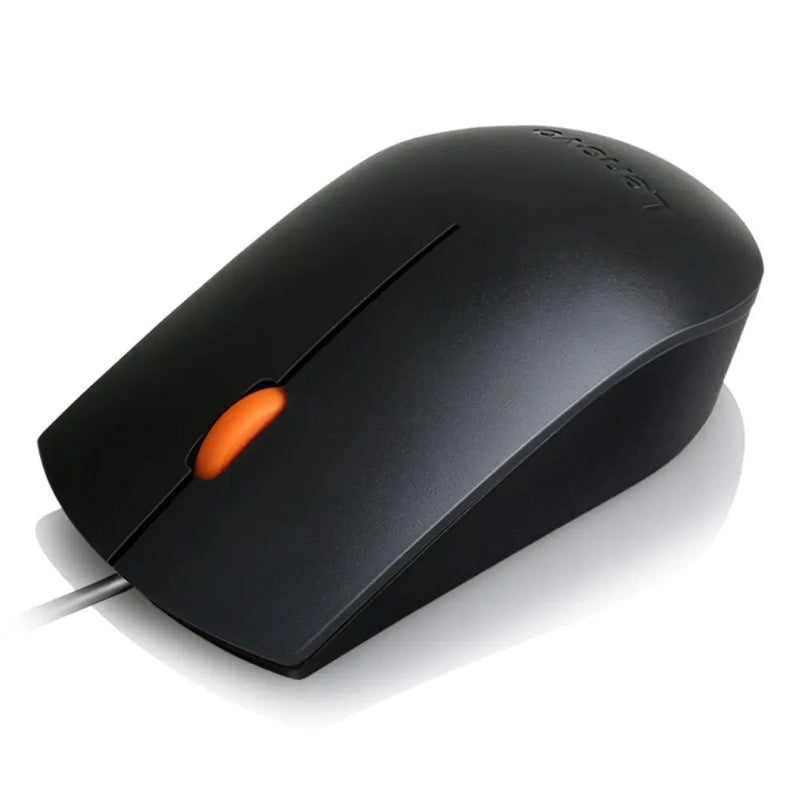 Lenovo 300 Wired USB Mouse 1600Dpi-Black(Open Box)