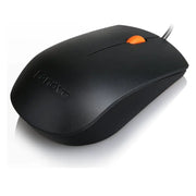 Lenovo 300 Wired USB Mouse 1600Dpi-Black(Open Box)