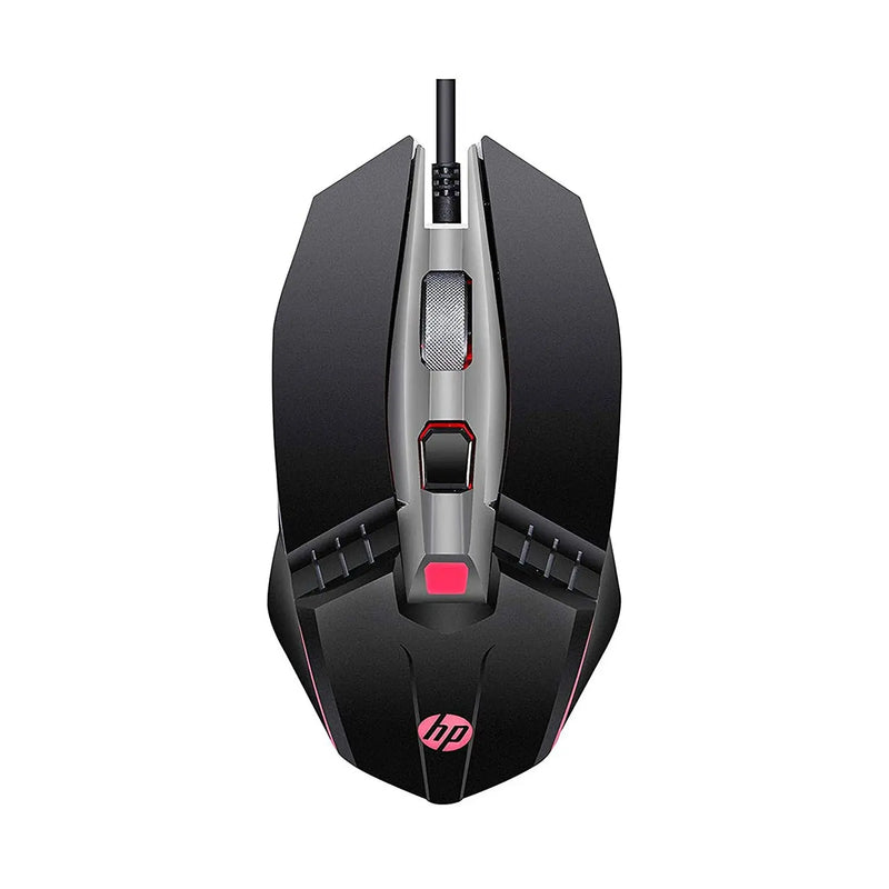 HP M270 Backlit USB Wired Gaming Mouse With 6 Buttons 2400Dpi Breathing LED Lighting 3Y Warranty-Black (Open Box)