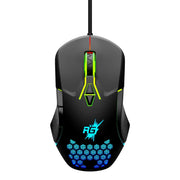 Redgear A-15 Wired Gaming Mouse 6400DPI RGB & Driver Customization For PC-Black(Open Box)