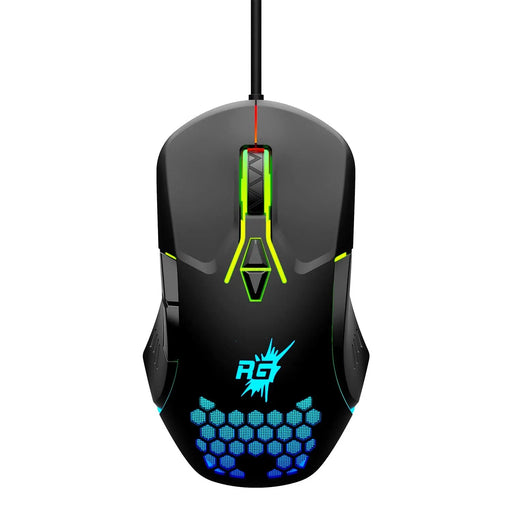 Redgear A-15 Wired Gaming Mouse 6400DPI RGB & Driver Customization For PC-Black(Open Box)