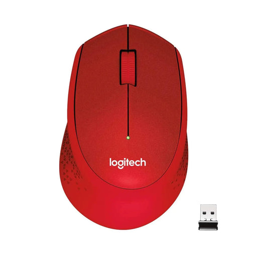 Logitech M331 2.4GHz Silent Plus Wireless USB Mouse 1000 DPI 3 Buttons 24M Of Battery Life-Red(Open Box)