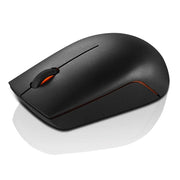 Lenovo 300 2.4GHz Wireless USB Compact Mouse 1000DPI 1YR Of Battery Life 3 Buttons-Black(Open Box)