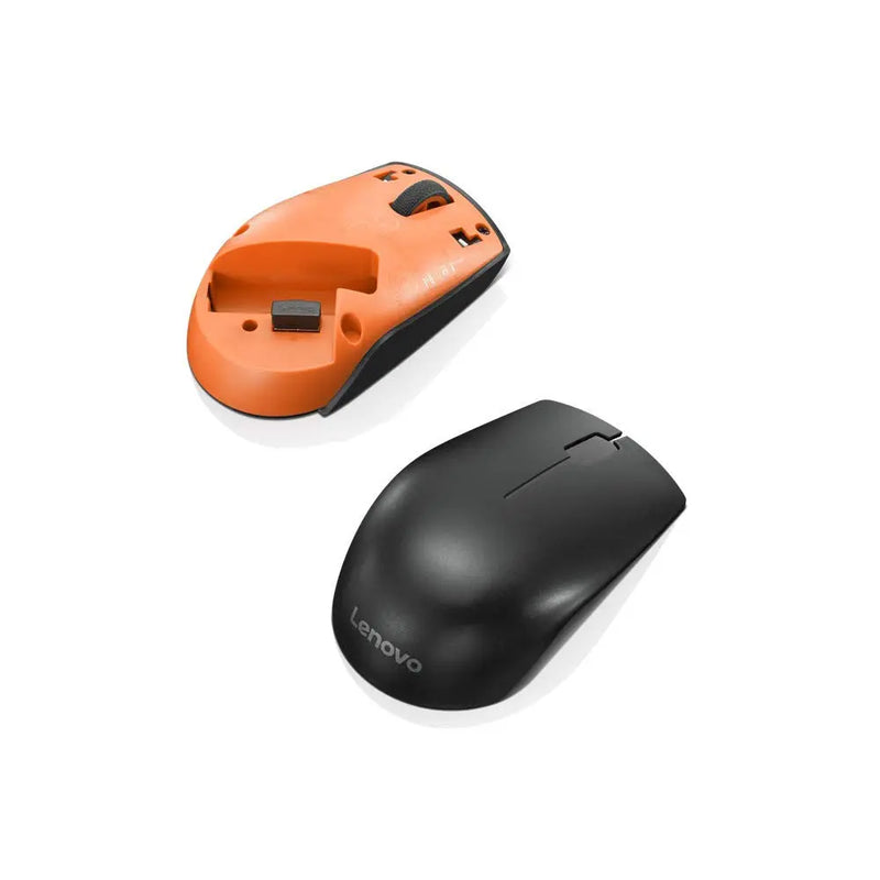 Lenovo 300 2.4GHz Wireless USB Compact Mouse 1000DPI 1YR Of Battery Life 3 Buttons-Black(Open Box)