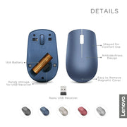 Lenovo 530 2.4GHz Wireless Mouse 1200DPI-Abyss Blue(Open Box)