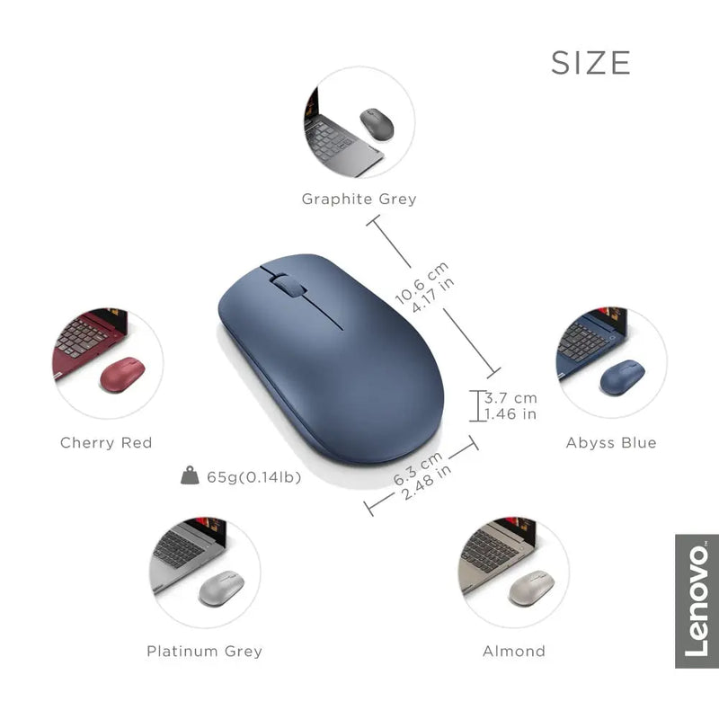Lenovo 530 2.4GHz Wireless Mouse 1200DPI-Abyss Blue(Open Box)