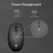 HP 250 Bluetooth 4.2 Mouse 3600DPI 15M Of Battery Life 3Y Warranty-Black(Open Box)