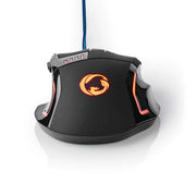 NEDIS GMWD300BK (Designed In Netherlands)Wired Gaming Mouse RGB Backlite 8 Buttons 4000Dpi-Black(Open Box)