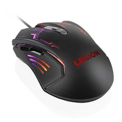 Lenovo Legion M200 RGB Gaming Wired USB Mouse 2400 DPI Backlight-Black(Open Box)