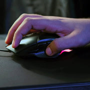Archer Tech Lab Recurve 300 Wired Gaming Mouse 12KDPI 8 Buttons 6 Mode RGB-Black(Open Box)