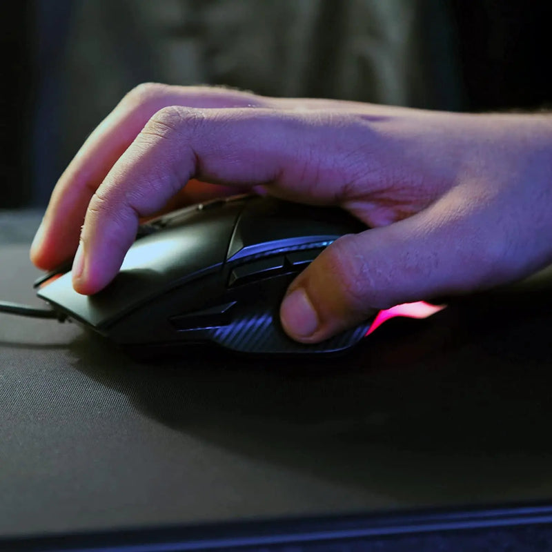 Archer Tech Lab Recurve 300 Wired Gaming Mouse 12KDPI 8 Buttons 6 Mode RGB-Black(Open Box)
