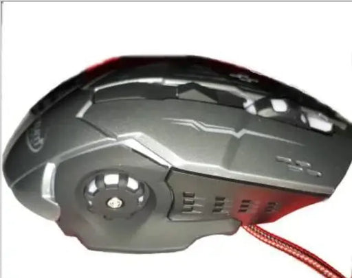 Quatum QHM-286G Snype 2.0 USB Wired Gaming Mouse 3200DPI RGB Lighting Rubber Side Grips & 1.5m-Black/Grey(Open Box)
