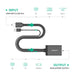 UGREEN 40238 HDMI(Male)+USB(Male) To DisplayPort(Female) Converter 4K*2k UHD 0.5m(Black)