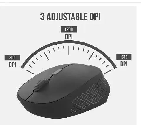 Quantum QHM9350 2.4GHz Wireless Keyboard With Mouse Combo-Black(Open Box)