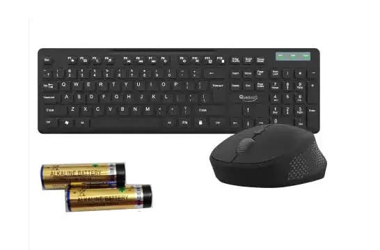 Quantum QHM9350 2.4GHz Wireless Keyboard With Mouse Combo-Black(Open Box)