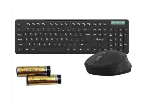 Quantum QHM9350 2.4GHz Wireless Keyboard With Mouse Combo-Black(Open Box)