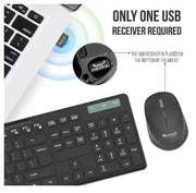 Quantum QHM9350 2.4GHz Wireless Keyboard With Mouse Combo-Black(Open Box)