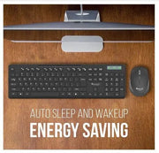 Quantum QHM9350 2.4GHz Wireless Keyboard With Mouse Combo-Black(Open Box)
