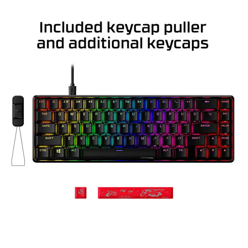 HyperX Alloy Origins 65 4P5D6AA-ABA Mechanical Gaming Keyboard Red Switch-Black(Open Box)