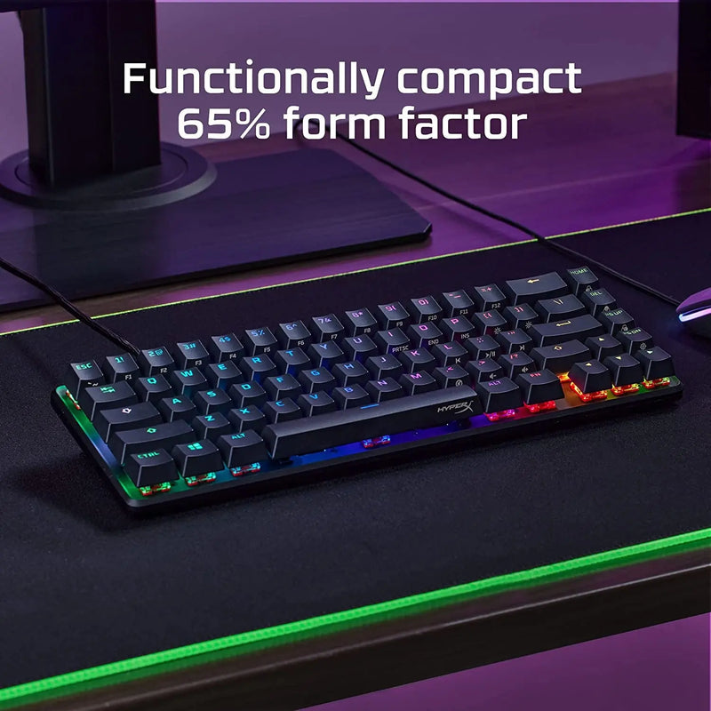 HyperX Alloy Origins 65 4P5D6AA-ABA Mechanical Gaming Keyboard Red Switch-Black(Open Box)